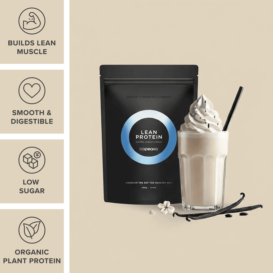 Tropeaka Plant-Based Protein Powder  Non-GMO Gluten-Free 17.6 oz