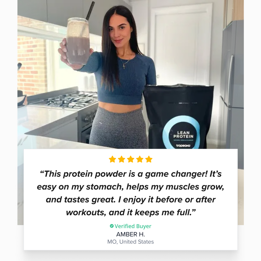 Tropeaka Plant-Based Protein Powder  Non-GMO Gluten-Free 17.6 oz